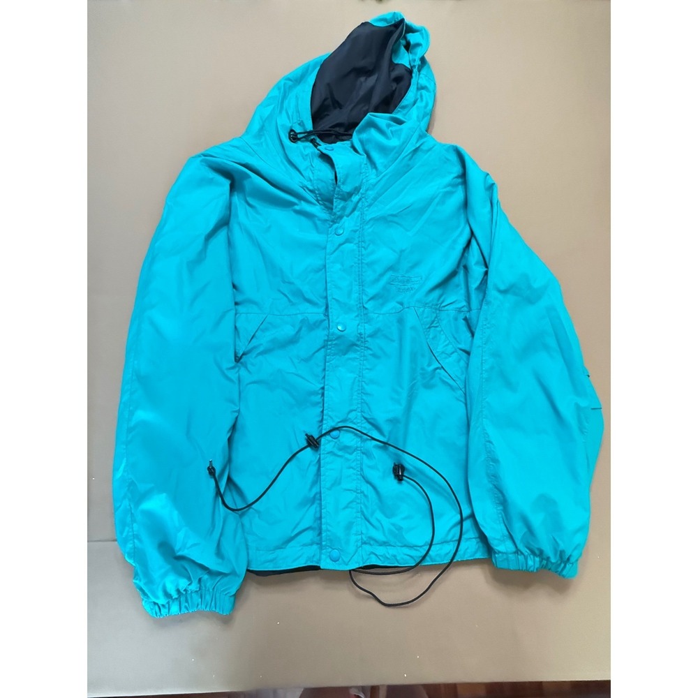 Retro Eddie Bauer Men's Ultrex Jacket XL /Pants Large Teal Outdoor Rain Suit‎